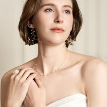 Load image into Gallery viewer, Floating pearl necklace HN014