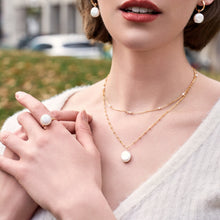 Load image into Gallery viewer, HR001 Coin pearl ring