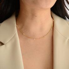 Load image into Gallery viewer, Bar chain pearl necklace HN025