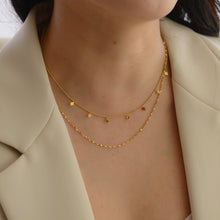 Load image into Gallery viewer, Duo necklace set |Stainless steel with gold plating N041