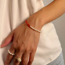 Load image into Gallery viewer, HB017 Crimson Blossom Bracelet