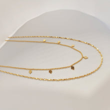 Load image into Gallery viewer, Duo necklace set |Stainless steel with gold plating N041