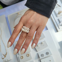 Load image into Gallery viewer, HR020 Blossom pearl ring