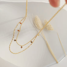 Load image into Gallery viewer, Duo necklace set |Stainless steel with gold plating N041
