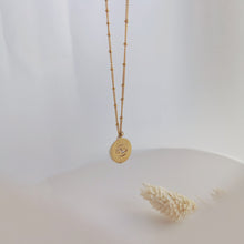 Load image into Gallery viewer, Zodiac sign necklace | Gold filled freshwater pearl HN024