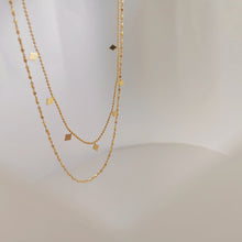 Load image into Gallery viewer, Duo necklace set |Stainless steel with gold plating N041