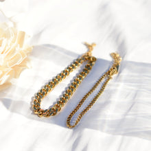 Load image into Gallery viewer, Gitta cuban link chain bracelet | Stainless steels with gold plating B019
