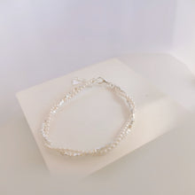 Load image into Gallery viewer, Ida pearls silver bracelet B002
