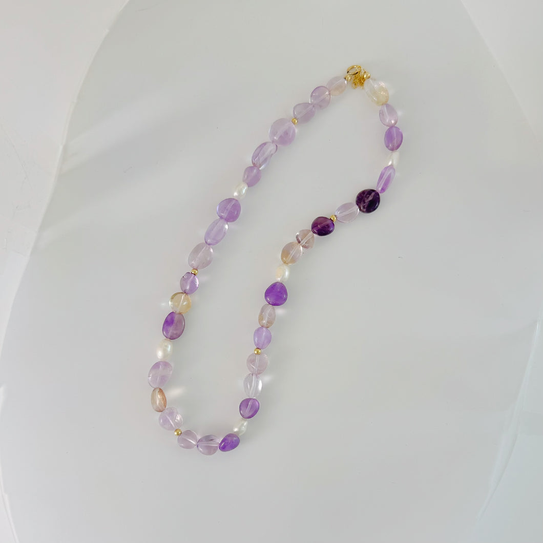 HN033 Ametrine elelance necklace