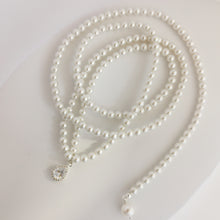 Load image into Gallery viewer, Pearl beads necklace N004
