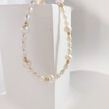 Load image into Gallery viewer, Dottie pearl bracelet | Gold filled wire and beads freshwater pearls HB023
