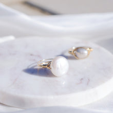 Load image into Gallery viewer, HR001 Coin pearl ring
