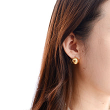 Load image into Gallery viewer, E075 Gold ball earring
