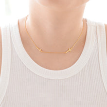 Load image into Gallery viewer, N034 Dainty cross choker
