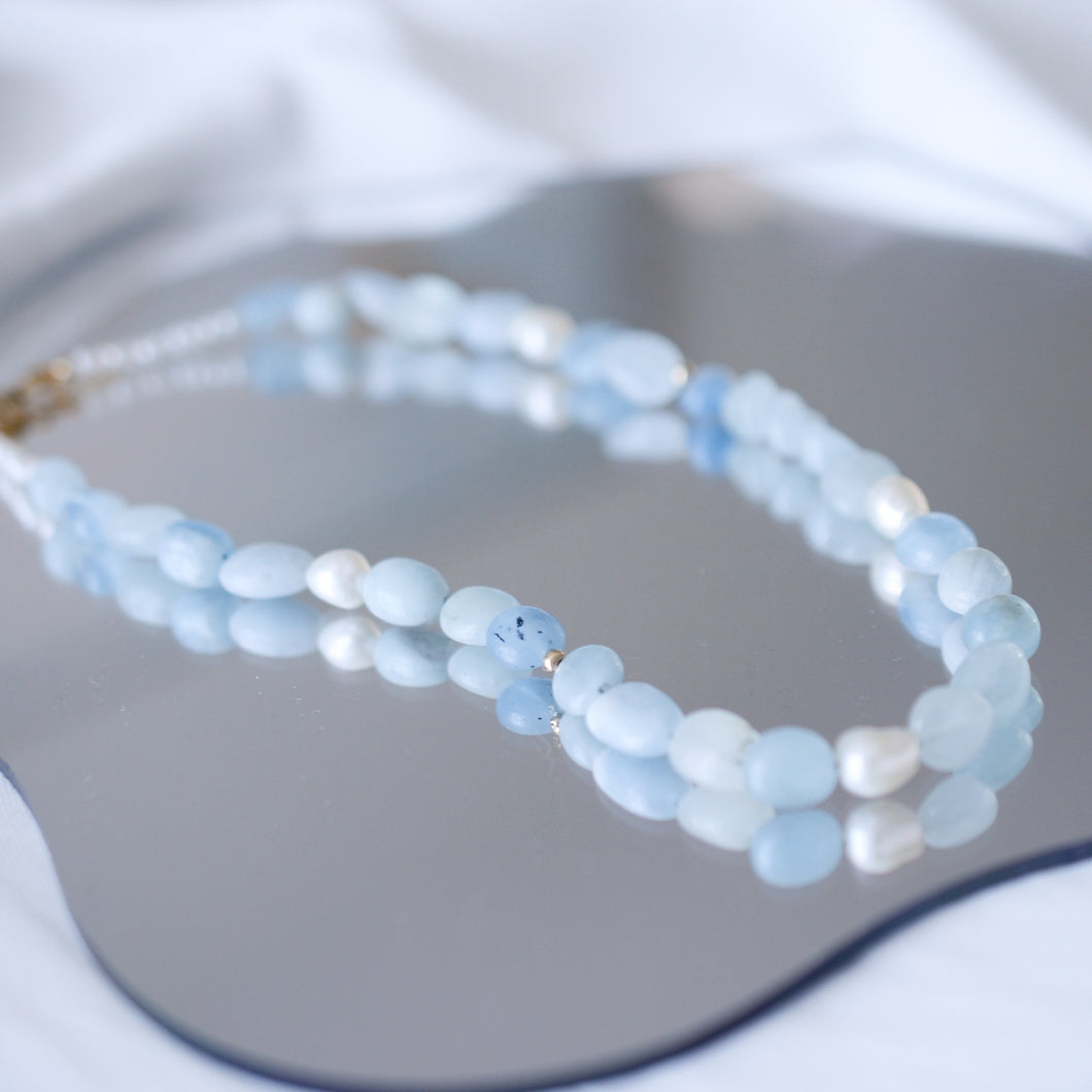 HN008 Aquamarine necklace