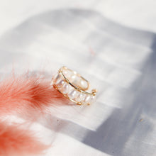 Load image into Gallery viewer, Beven pearl ring | Freshwater pearls, gold filled wire HR009
